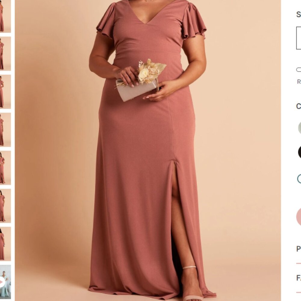 Birdy Grey Hannah Dress (Crepe) Desert Rose XXL NWT